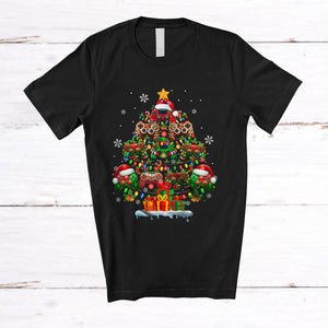 MacnyStore - Santa Elf Reindeer Game Controller Christmas Tree; Fantastic X-mas Lights Gamer; Gaming Lover T-Shirt