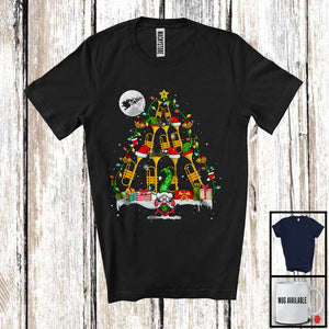 MacnyStore - Santa Elf Trumpet Christmas Tree; Amazing X-mas Trumpet Musical Instruments Player; Gnome T-Shirt