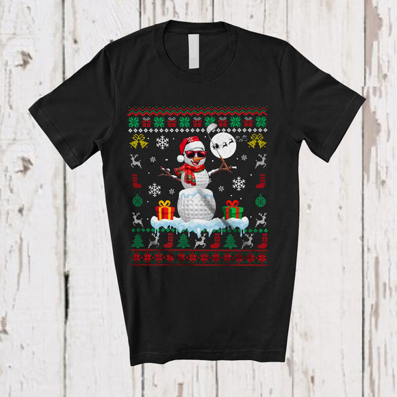 MacnyStore - Santa Golf Snowman Cosplay; Fantastic Christmas Golf Player; Sweater Sport Team T-Shirt