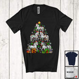 MacnyStore - Santa Horse Christmas Tree; Adorable Santa Farm Animal Farmer; Family X-mas Group T-Shirt