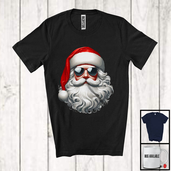 MacnyStore - Santa Man Face Sunglasses; Adorable Christmas Santa Pajama; Matching X-mas Family Group T-Shirt