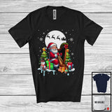 MacnyStore - Santa Playing Harp; Awesome Christmas Tree Santa Lover; Musical Instruments Player T-Shirt