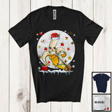 MacnyStore - Santa Reindeer Banana With Moon, Wonderful Christmas Lights Fruits, X-mas Vegan Group T-Shirt