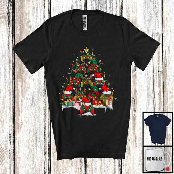 MacnyStore - Santa Reindeer ELF Game Controller Christmas Tree Lights; Merry X-mas Gamer Gaming Lover T-Shirt