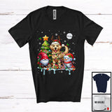 MacnyStore - Santa Reindeer Golden Retriever, Adorable Christmas Tree Gnome Snowman, X-mas Family Group T-Shirt