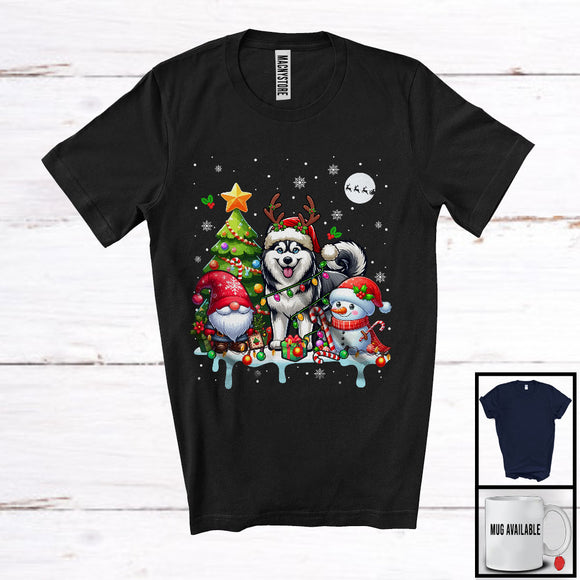 MacnyStore - Santa Reindeer Husky, Adorable Christmas Tree Gnome Snowman, X-mas Family Group T-Shirt