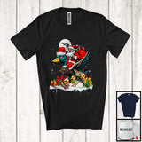 MacnyStore - Santa Riding Duck With Baby Ducks; Awesome Christmas Farm Animals Farmer; Snowing T-Shirt