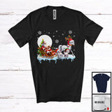 MacnyStore - Santa Sleigh Horse With Baby Horses; Wonderful Christmas Farm Animal; X-mas Farmer Group T-Shirt