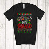 MacnyStore - Santa's HR Squad; Wonderful Christmas Sweater Plaid; Proud Careers Jobs X-mas Group T-Shirt