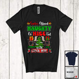 MacnyStore - Santa's Official Naughty Or Nice List Check; Amazing Christmas Game; X-mas Tree Family T-Shirt