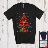 MacnyStore - Sausage Christmas Tree Lights; Humorous X-mas Snowing Around; Matching Food Lover T-Shirt