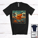 MacnyStore - Scary Pumpkin Squid; Creepy Halloween Costume Sea Animal Lover; Family Group T-Shirt