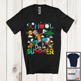 MacnyStore - School Out For Summer, Cheerful Summer Vacation Pencil Lover, Sea Beach Trip Family Group T-Shirt