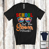 MacnyStore - School Out For Summer, Joyful Student Vacation Sunglasses Teacher, Student Vacation T-Shirt