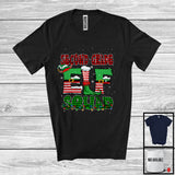 MacnyStore - Second Grade Elf Squad; Awesome Christmas Lights Plaid Elf Lover; Students Teacher Group T-Shirt