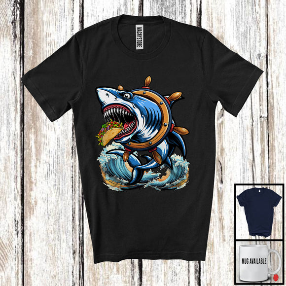 MacnyStore - Shark Eating Taco; Awesome Christmas Shark Lover; X-mas Food Foodie Family Group T-Shirt