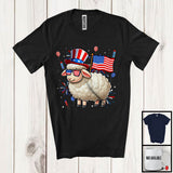 MacnyStore - Sheep With American Flag Fireworks, Awesome 4th Of July Sheep Lover, Patriotic Group T-Shirt