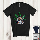 MacnyStore - Shetland Sheepdog Sunglasses Smoker, Humorous Puppy Owner Lover, 420 Stoner Smoker Group T-Shirt