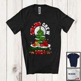 MacnyStore - Sibling Crew Making Memories In 2024; Joyful Christmas Tree Moon; X-mas Family Group T-Shirt