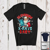 MacnyStore - Sleighing X-Rays Baby; Humorous Christmas Santa Radiology Radiology; X-mas Family Group T-Shirt