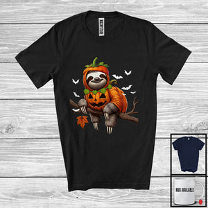 MacnyStore - Sloth Pumpkin Cosplay; Amazing Halloween Costume Sloth Animal; Family Group T-Shirt