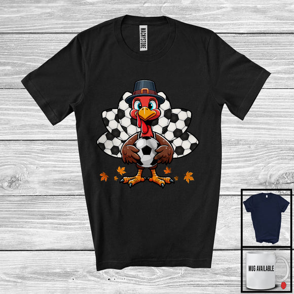 MacnyStore - Soccer Gobble Player Turkey; Amazing Thanksgiving Turkey Playing Soccer; Sport Team T-Shirt