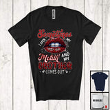 MacnyStore - Sometimes I Open My Mouth Brother Comes Out, Humorous Father's Day Leopard Lips, Family T-Shirt