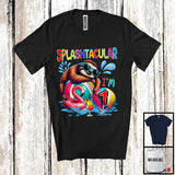 MacnyStore - Splashtacular I'm 1, Happy 1st Birthday Pool Party Cute Sloth Lover, Matching Family Group T-Shirt