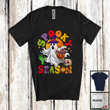 MacnyStore - Spooky Season; Creepy Halloween Costume Moon Boo Ghost Witch; Trick Or Treat Candy Family T-Shirt