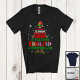 MacnyStore - Spread Christmas Cheer Is Teaching English; Cheerful X-mas Tree English Teacher; Sweater Family T-Shirt