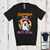 MacnyStore - Stepmom Of The Boo Crew, Lovely Halloween Costume Witch Boo Ghost, Matching Family Group T-Shirt