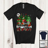 MacnyStore - Stepmom; Amusing Christmas Trees Three Gnomes Gnomies; Leopard Plaid Family Group T-Shirt