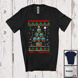 MacnyStore - Succulent Christmas Tree; Amazing X-mas Sweater Lights Reindeer Santa Plant; Family Group T-Shirt