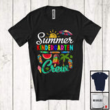 MacnyStore - Summer Kindergarten Crew, Joyful Summer Vacation Back To School First Day, Students Teacher T-Shirt