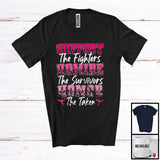 MacnyStore - Support The Fighters Admire Horror; Awesome Breast Cancer Awareness Leopard; Pink Ribbon T-Shirt