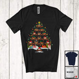 MacnyStore - Tarantula Christmas Tree; Amazing X-mas Lights Tree Snowing; Friends Family Group T-Shirt