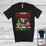 MacnyStore - Team Bartender 2024, Cheerful Christmas Dabbing Snowman Santa, Careers Proud Group T-Shirt