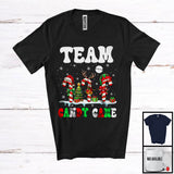 MacnyStore - Team Candy Cane; Merry Christmas Santa Candy Cane Squad; Snowing X-mas Family Group T-Shirt