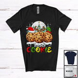 MacnyStore - Team Cookie, Lovely Christmas Three Santa ELF Reindeer Cookie, Matching X-mas Food Lover T-Shirt