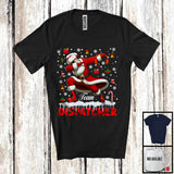 MacnyStore - Team Dispatcher, Merry Christmas Santa Snowing, X-mas Matching Proud Careers Group T-Shirt