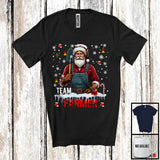 MacnyStore - Team Farmer, Merry Christmas Santa Snowing, X-mas Matching Proud Careers Group T-Shirt