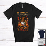 MacnyStore - Thankful For Everything Blessed Pre-K; Amazing Thanksgiving Leopard Gnome; Teacher Group T-Shirt