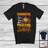 MacnyStore - Thankful For My Preschool Turkeys; Wonderful Thanksgiving Turkey Fall Leaves; Teacher Group T-Shirt