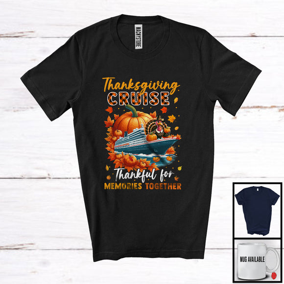 MacnyStore - Thanksgiving Cruise Thankful For Memories Together; Awesome Plaid Cruise Ship; Family T-Shirt