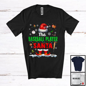 MacnyStore - The Baseball Player Santa; Proud Christmas Santa Costume Pajamas; Baseball Sport Team T-Shirt