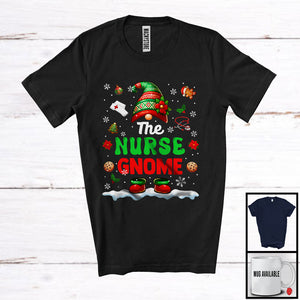 MacnyStore - The Nurse Gnome; Proud Christmas Jobs Gnome Costume Pajamas; Nurse X-mas Group T-Shirt