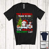 MacnyStore - This Baseball Team Is On The Santa's Naughty List; Joyful Christmas Tree Player Sport T-Shirt