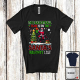 MacnyStore - This Basketball Team Is On The Santa's Naughty List; Merry Christmas Plaid Santa; Sport Player T-Shirt