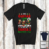 MacnyStore - This Guitar Team On Santa's Naughty List; Joyful Christmas Musical Instruments; Three Elf Squad T-Shirt