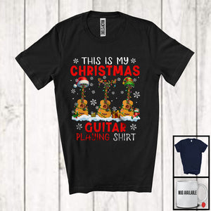 MacnyStore - This Is My Christmas Guitar Playing Shirt; Adorable X mas Musical Instruments Player T-Shirt